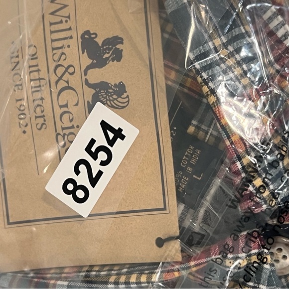 NWT Willis & Geiger Large Plaid Casual Button Indian Madras Patchwork Shirt - Picture 10 of 10